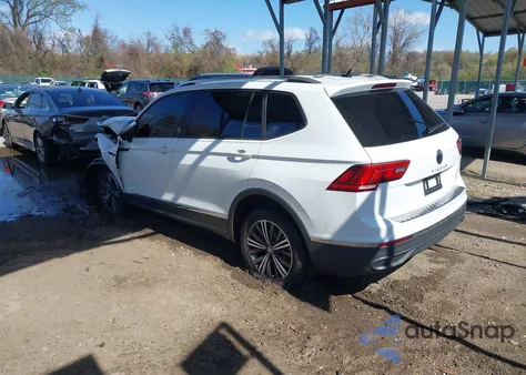 2024 Volkswagen Tiguan 2.0T Wolfsburg Edition z USA, uszkodzony, nr VIN 3VV5B7AXXRM231925